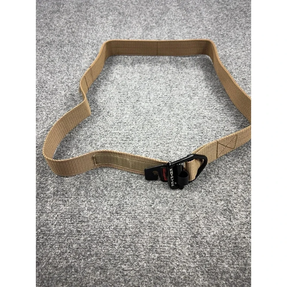 Kryptek Belt Mens XL Beige Nylon Webbing Tactical Adjustable Buckle Military